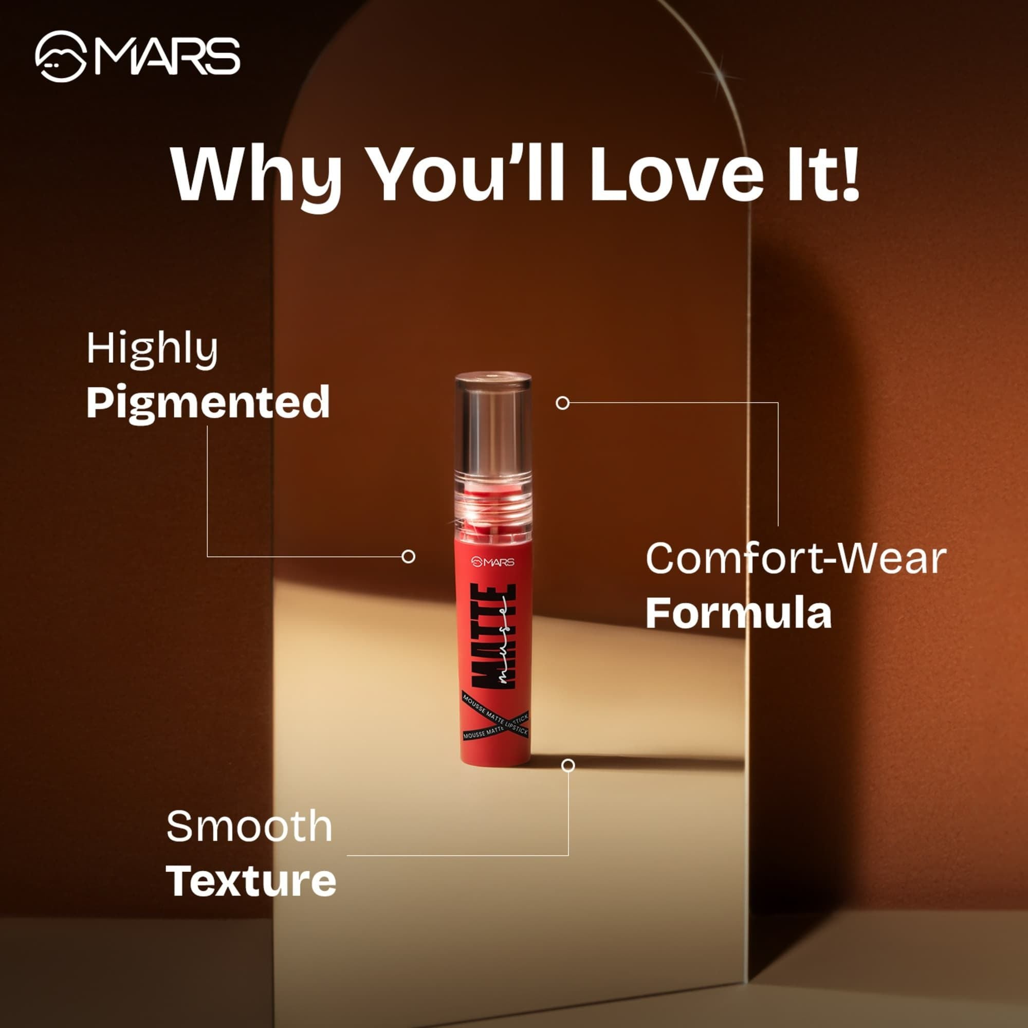 MARS Cosmetics Matte Muse Mousse Lipstick - 18 Fierce Star