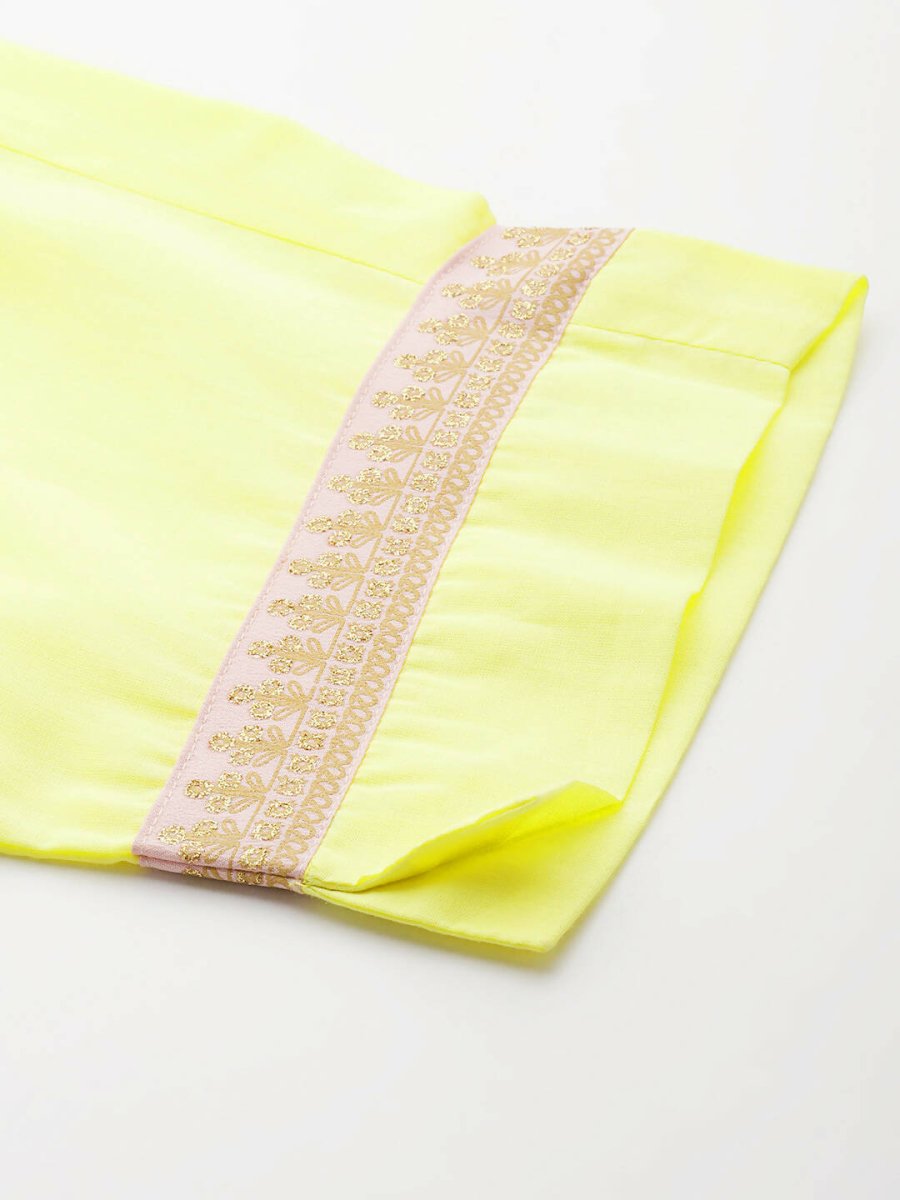 Ahalyaa Women's Traditional Wear Co-ods - Yellow