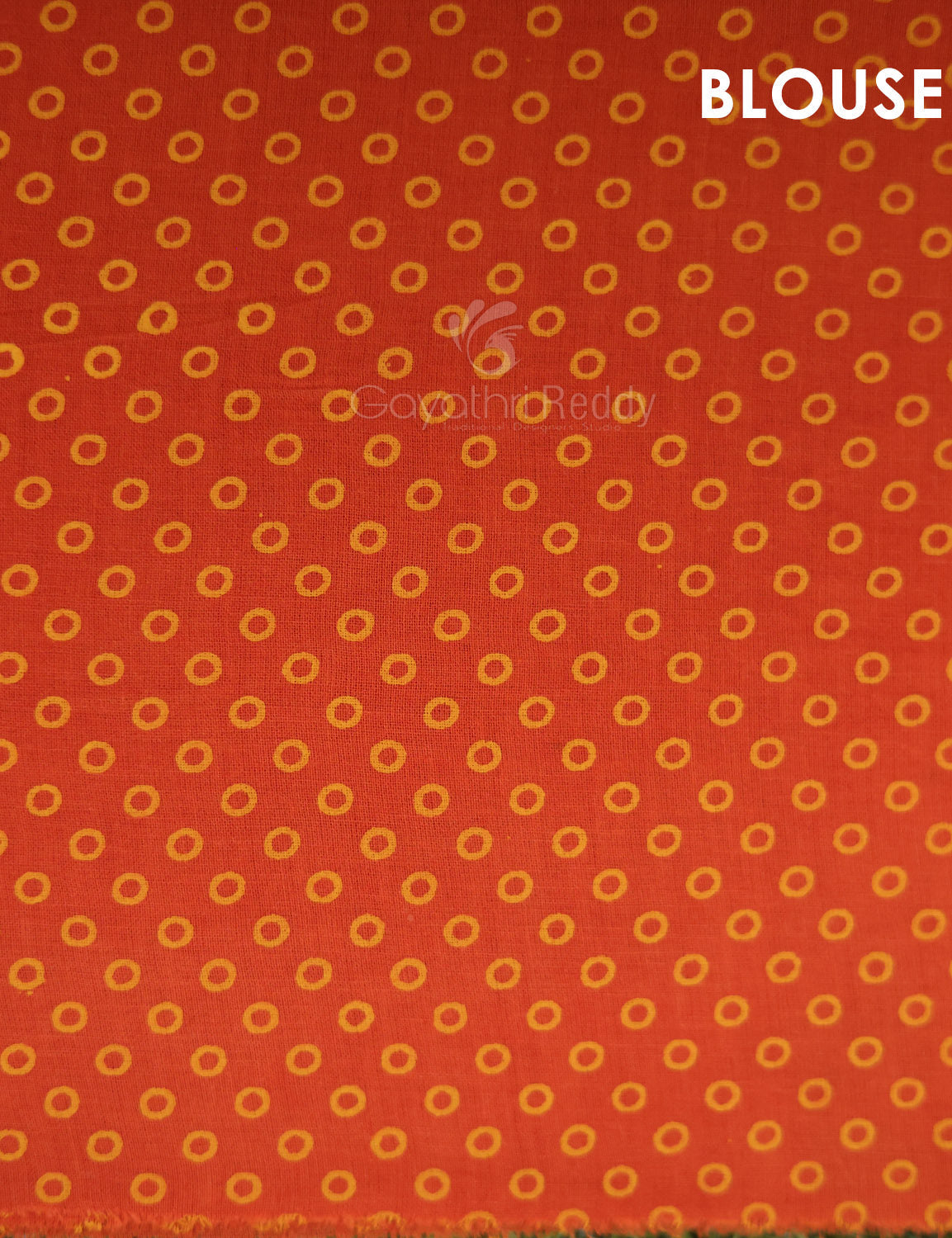 Light Yellow Colour With Orange Blouse Cotton Brasso Saree By Gayathri Reddy Designer Studio