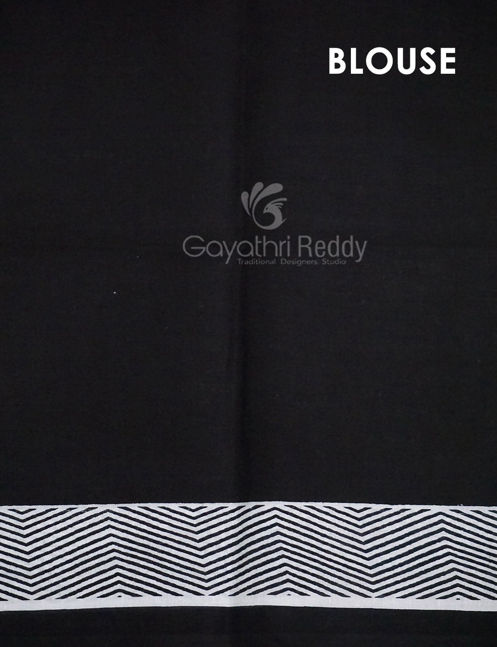 Black And White Colour Block Print Pure Kota Cotton Saree By Gayathri Reddy Designer Studio