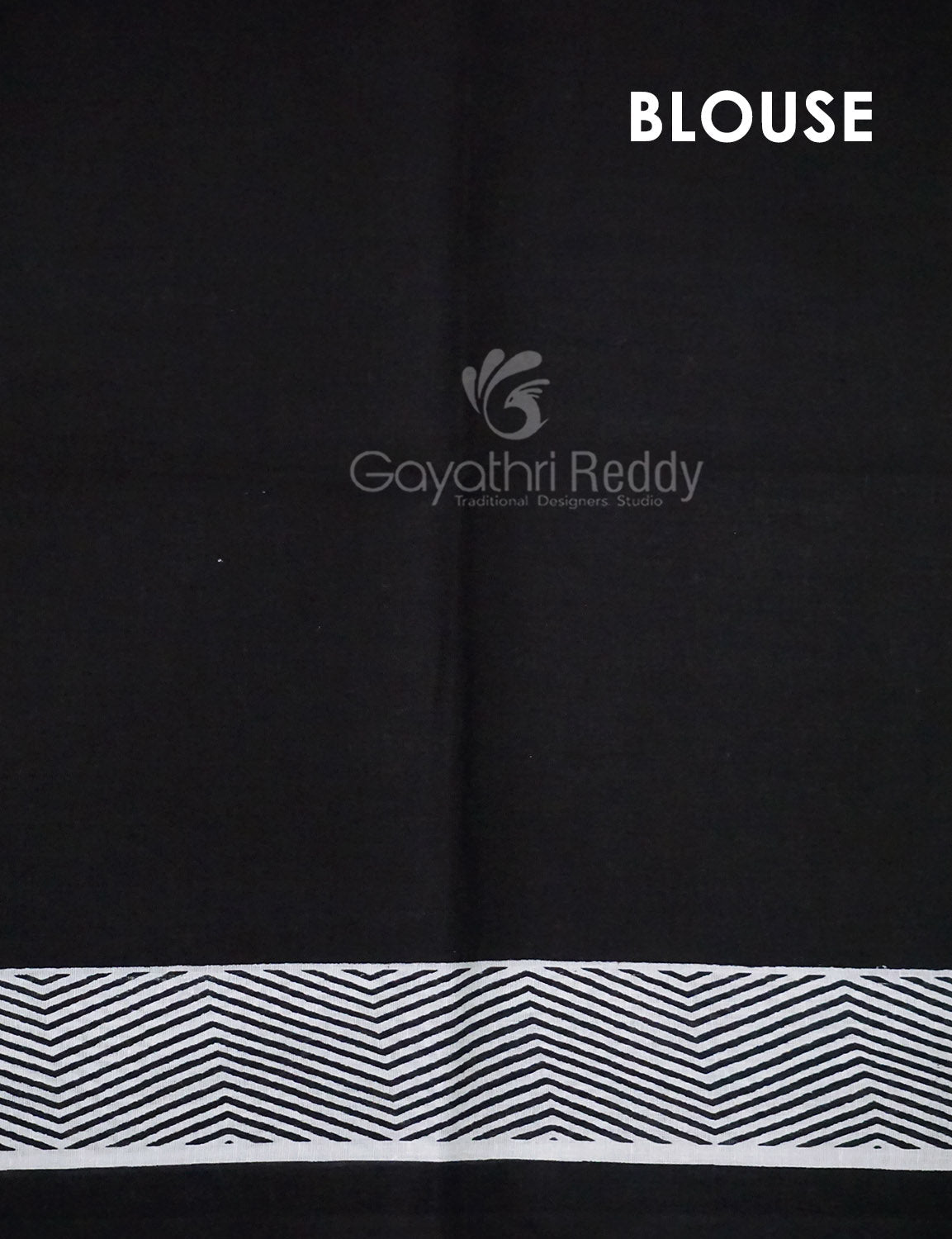 Black And White Colour Block Print Pure Kota Cotton Saree By Gayathri Reddy Designer Studio