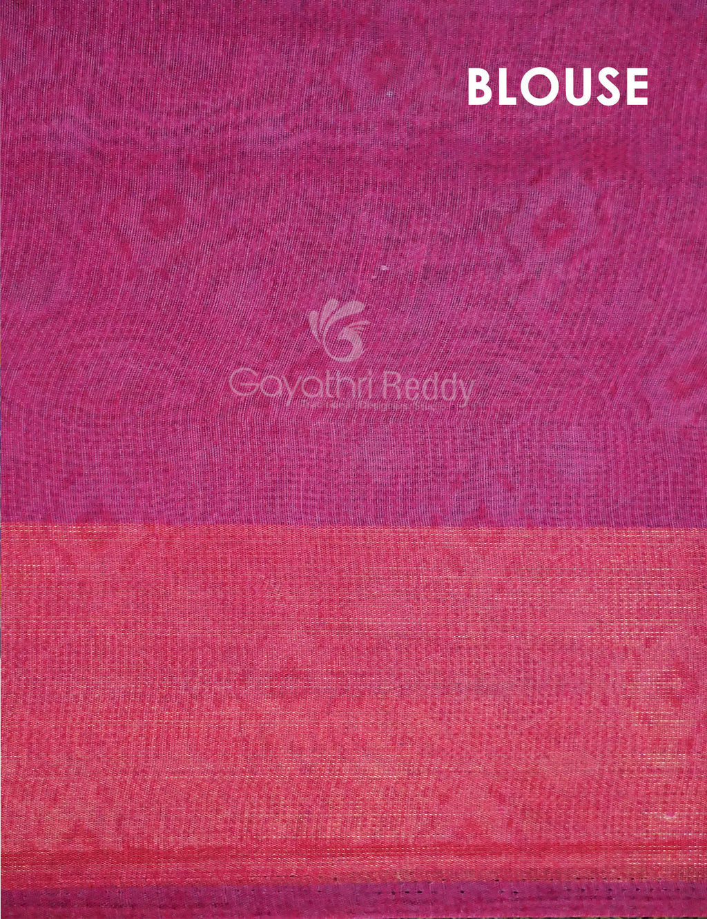 Shades of Cream Colour And Pink Blouse Patola Design Semi Chanderi Saree By Gayathri Reddy Designer Studio