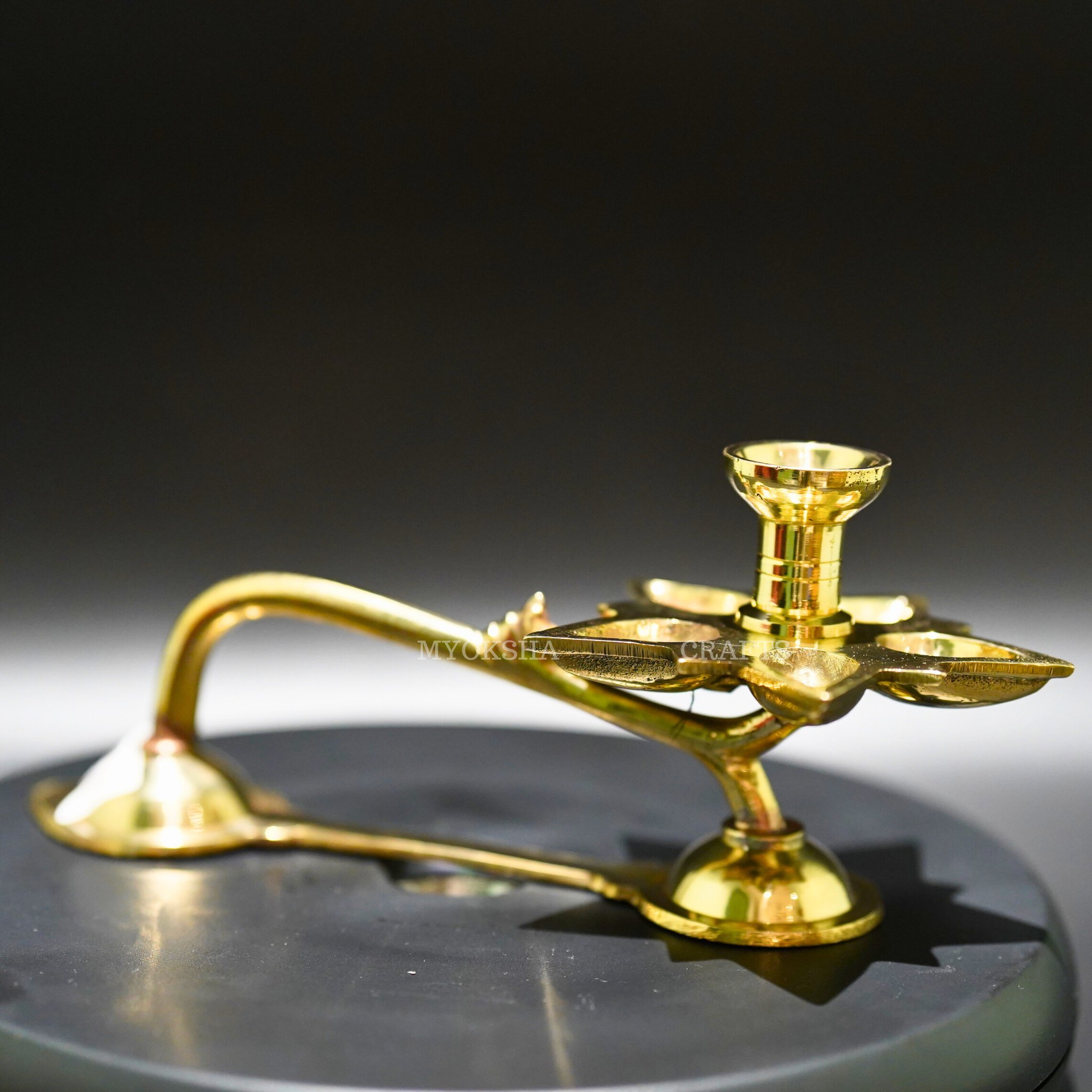 Brass Step Arti 1 - Elevate Your Spiritual Journey