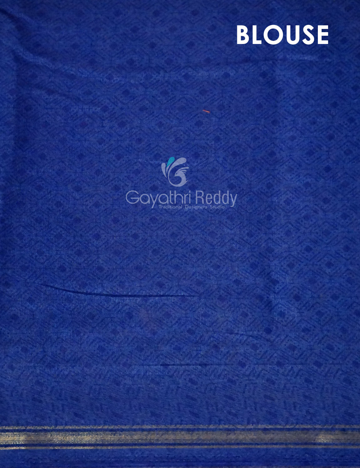 Shades of Rani Pink With Ink Blue Blouse Creeper Design Semi Chanderi Saree By Gayathri Reddy Designer Studio