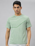 Alcis Men Anti-Static Slim-Fit Round Neck Distance Running T-Shirt