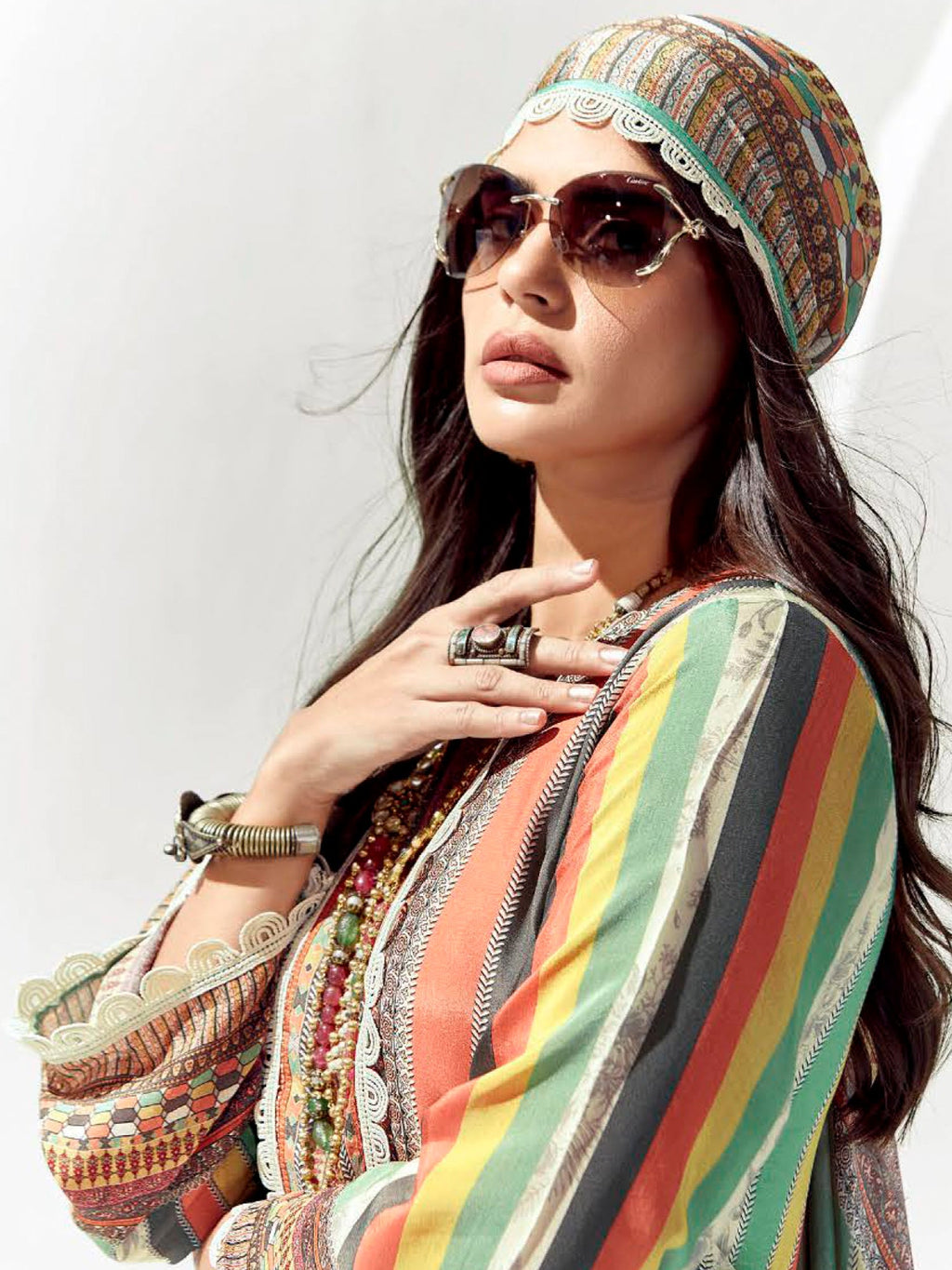 Indo Era Multi Printed Straight Kurta Trousers set