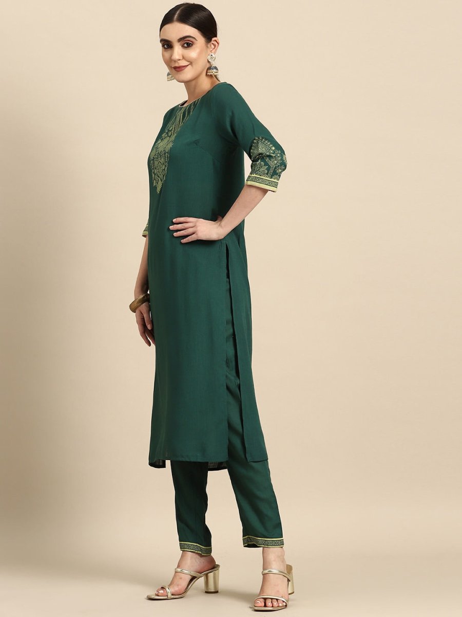 All About You Ethnic Motifs Print Kurta with Trousers & With Dupatta