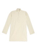 Chilins Ethnic Wear Stylish Printed Cream Kurta for Boys