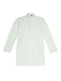 Chilins Ethnic Wear Stylish Printed Sky blue Kurta for Boys