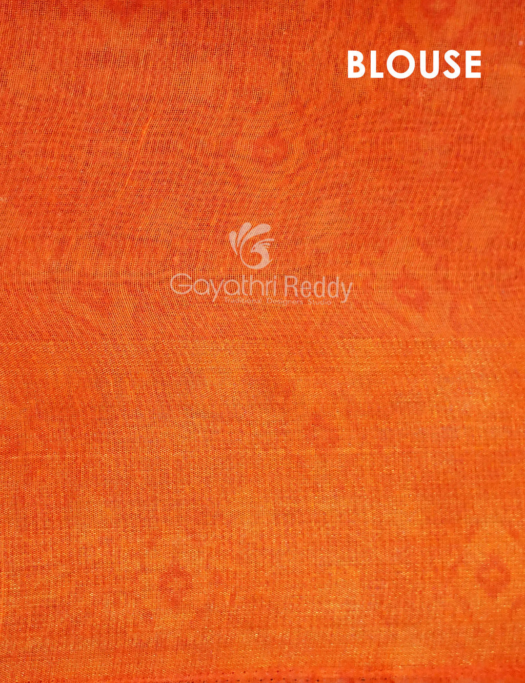 Shades of Cream And Orange Colour Blouse Patola Design Semi Chanderi Saree By Gayathri Reddy Designer Studio