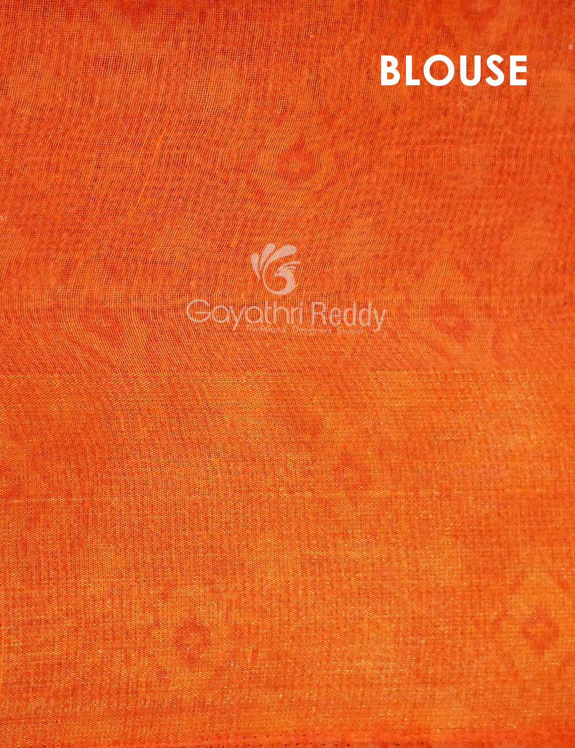 Shades of Cream And Orange Colour Blouse Patola Design Semi Chanderi Saree By Gayathri Reddy Designer Studio