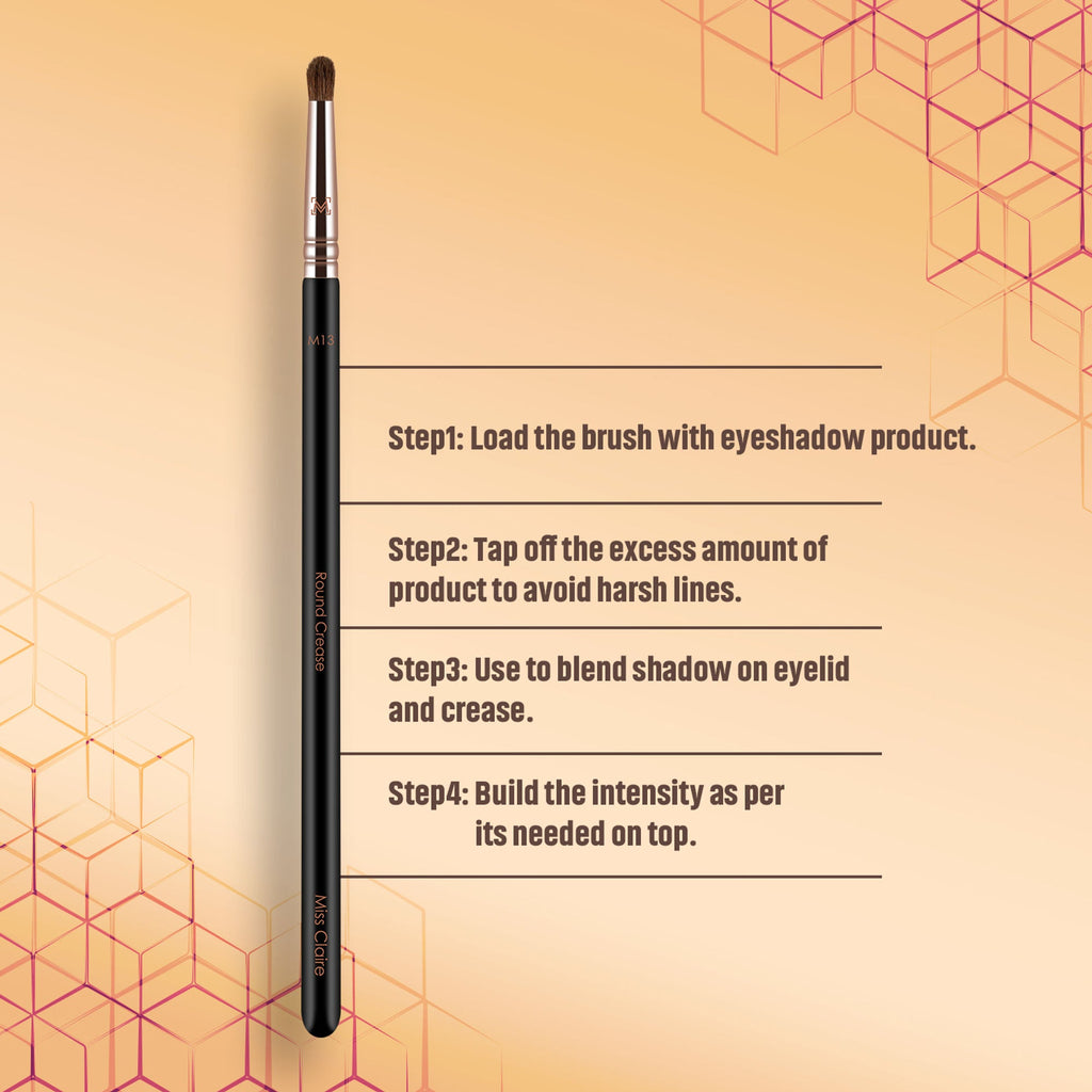Miss Claire M13 - Round Crease Brush (S) - Rose Gold