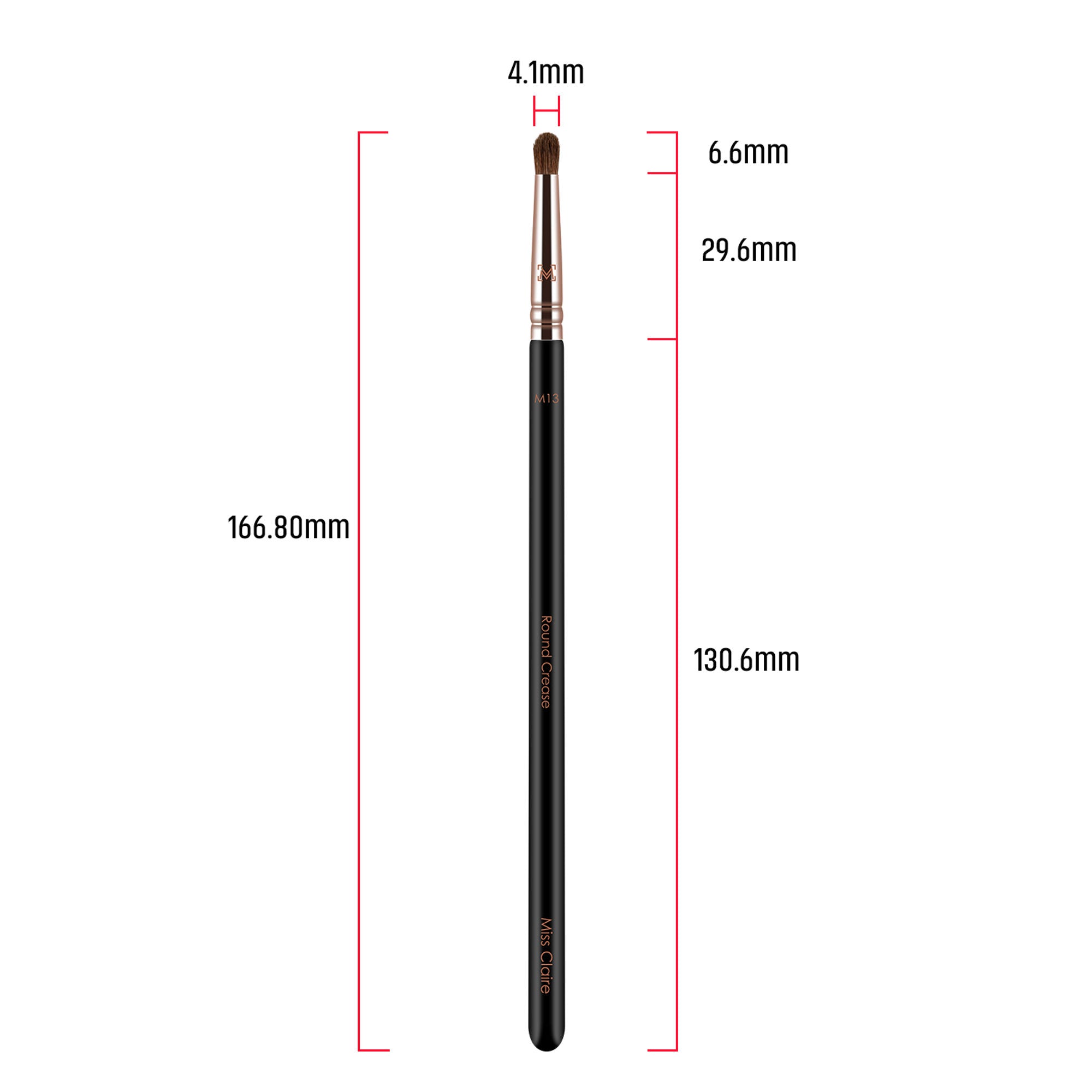 Miss Claire M13 - Round Crease Brush (S) - Rose Gold