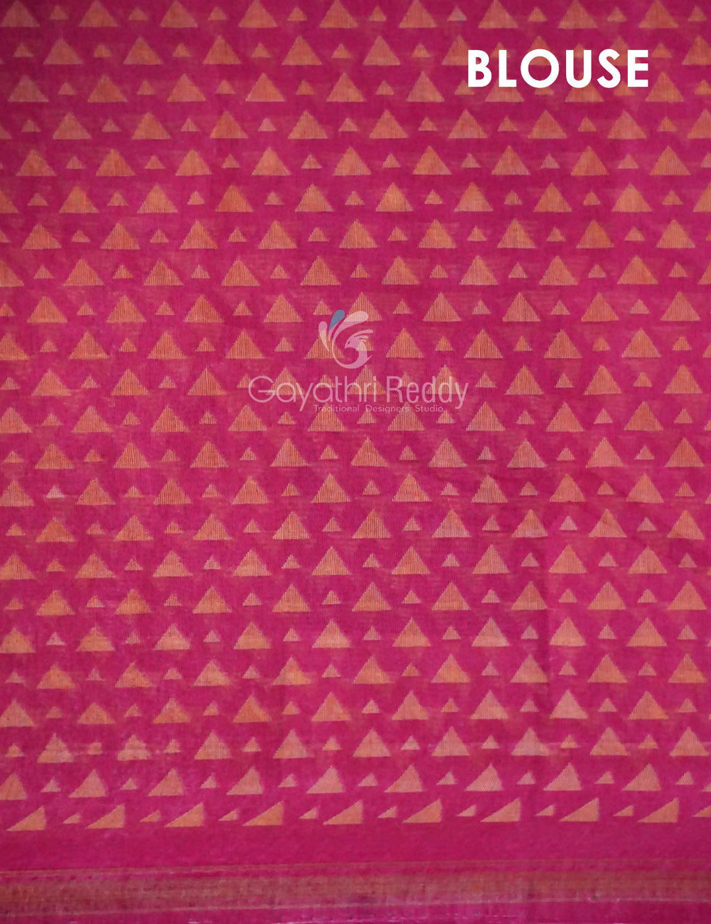 Shades of Dark Green With Rose Pink Blouse Creeper Design Semi Chanderi Saree By Gayathri Reddy Designer Studio