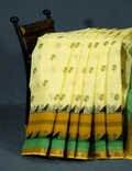 Lime Yellow Colour Block Print Pure Kota Cotton Saree By Gayathri Reddy Designer Studio