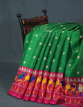 Maroon Green Colour With All Over Buttes Semi Silk Kota Saree By Gayathri Reddy Designer Studio