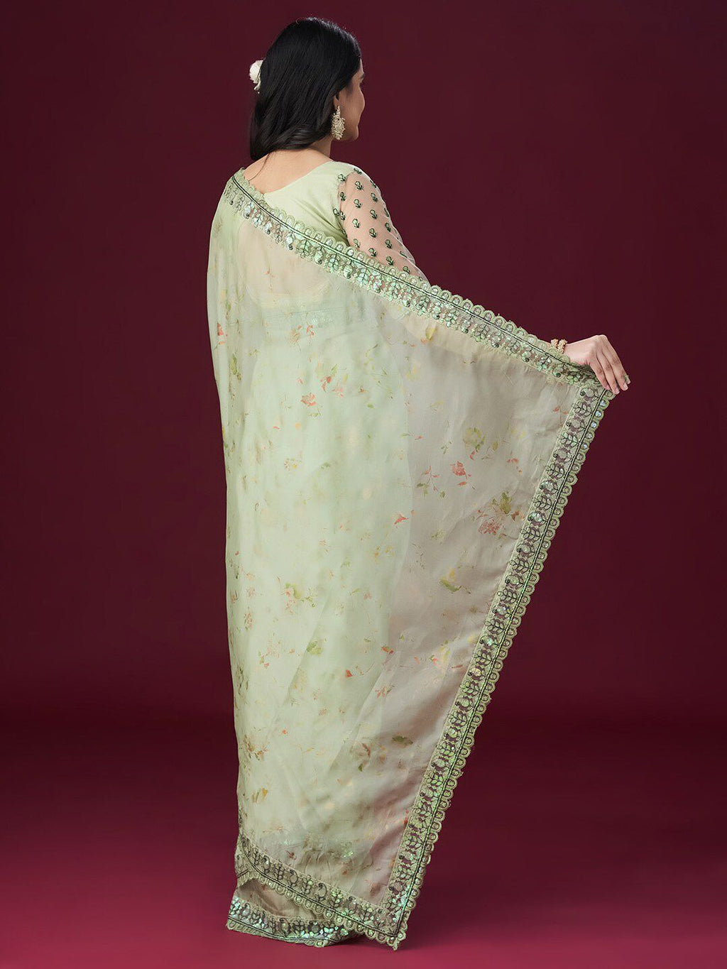 kasee Embellished Floral Sarees