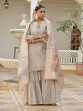 Vaasva Women's Khakhee Chanderi Sharara Set
