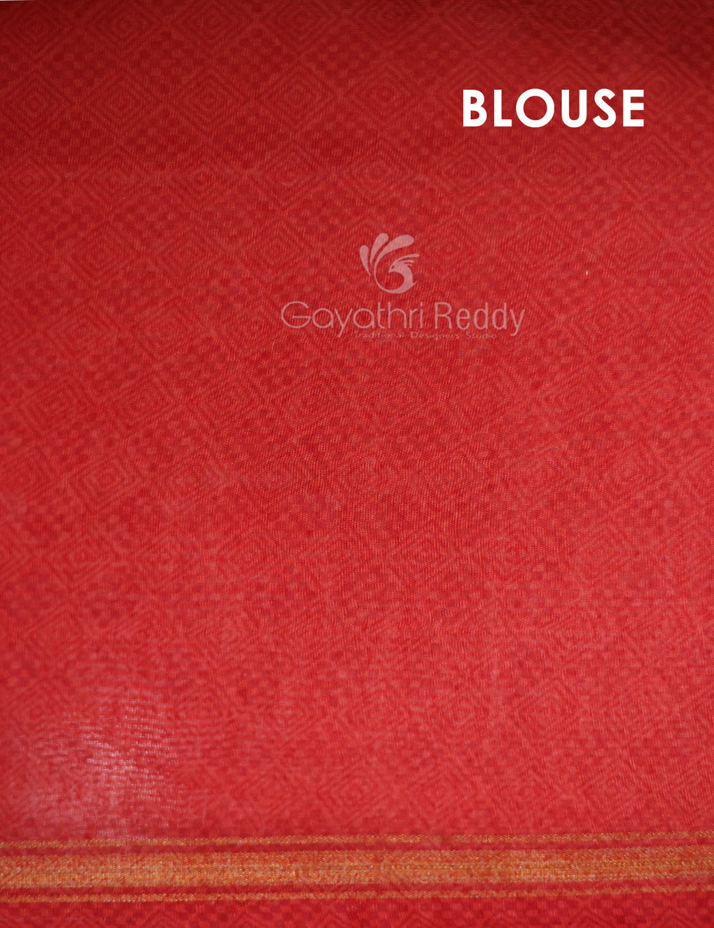Shades of Cream And Red Colour Blouse Patola Print Semi Chanderi Saree By Gayathri Reddy Designer Studio