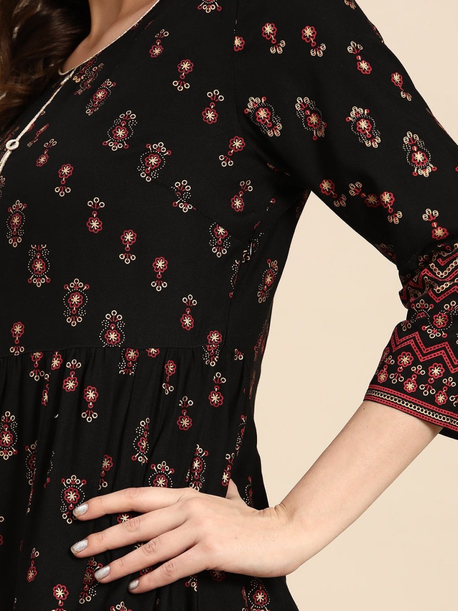 All About You Women Ethnic Motifs Printed Regular Kurta with Trouser