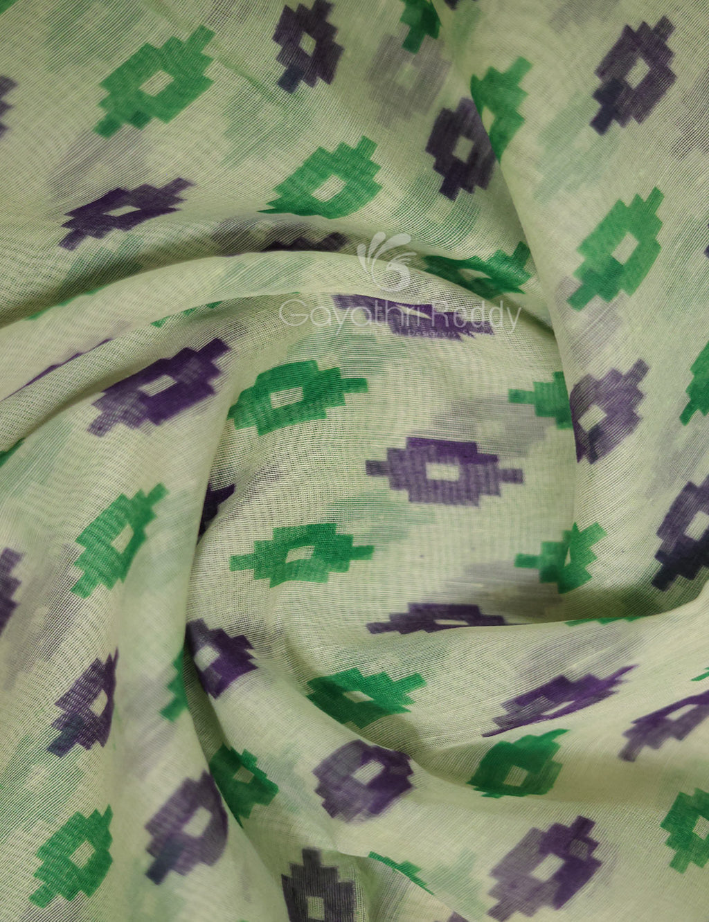 Shades of Cream And Mango Green Colour Blouse Patola Print Semi Chanderi Saree By Gayathri Reddy Designer Studio