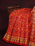 Red Colour All Over Print Semi Chanderi Saree By Gayathri Reddy Designer Studio