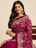 kasee Floral Zari Pure Georgette Saree