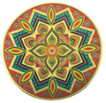 Stickerbazaar Micro Golden Embossing Rangoli Stickers