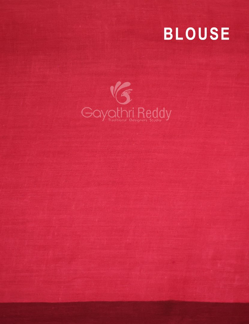 Block Print Maroon Coloured Mulmul Cotton Saree By Gayathri Reddy Designer Studio