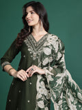 Indo Era Ethnic Motifs Embroidered Thread Work Kurta with Salwar & With Dupatta
