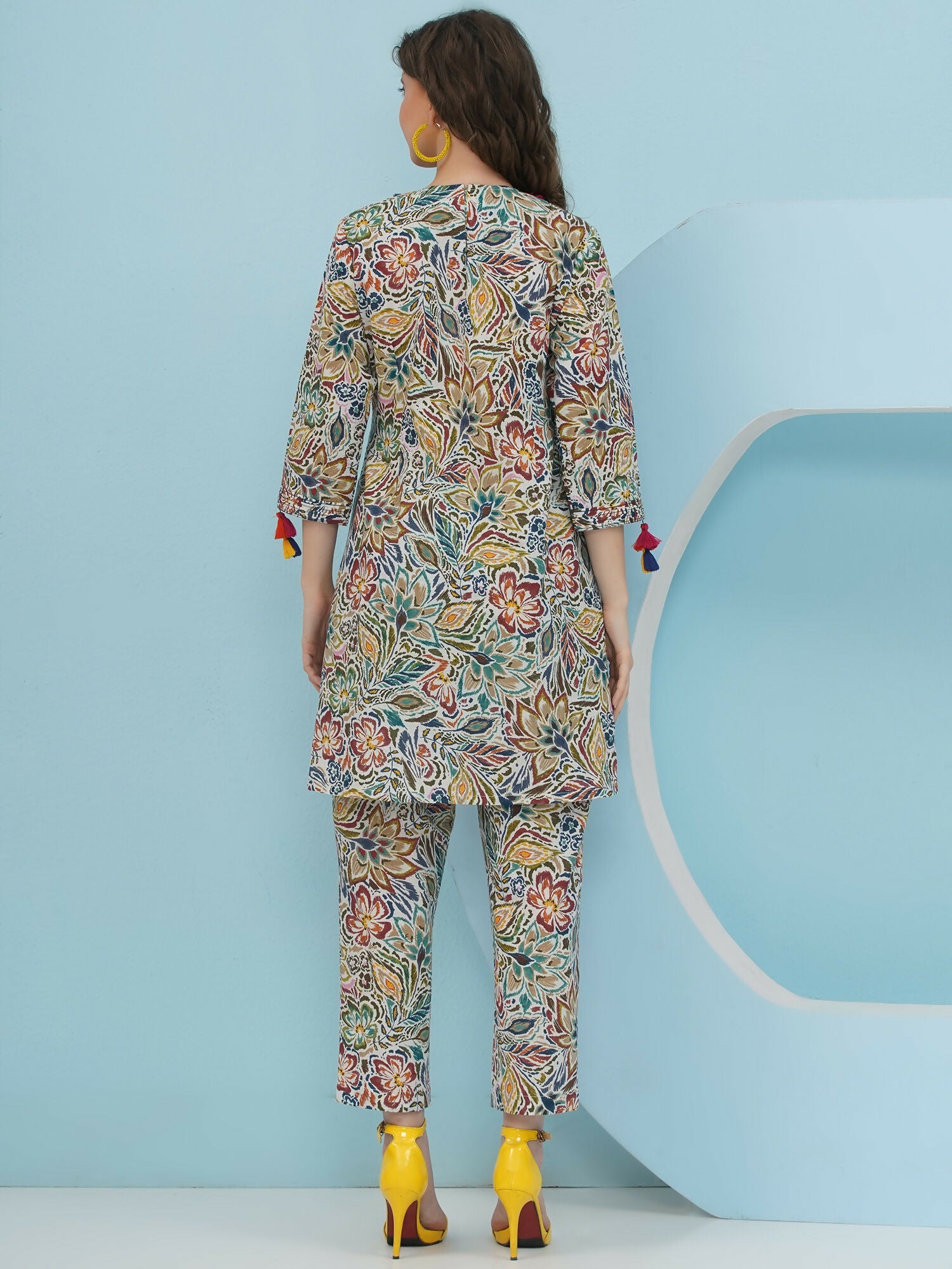 Joban Fashion Floral Co Ord Set - Multi Color