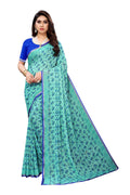 Vamika Ethnic Fire Rama Printed With Lace Saree