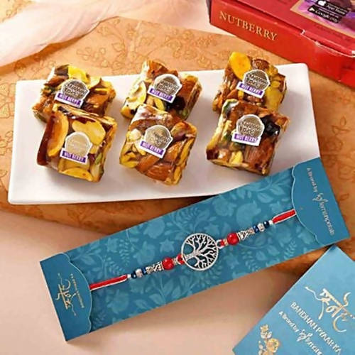 Tree Of Life Rakhi & Nutberry Combo