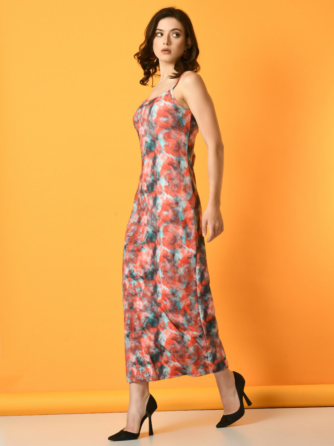 Myshka Women's Multi Printed Party Dress
