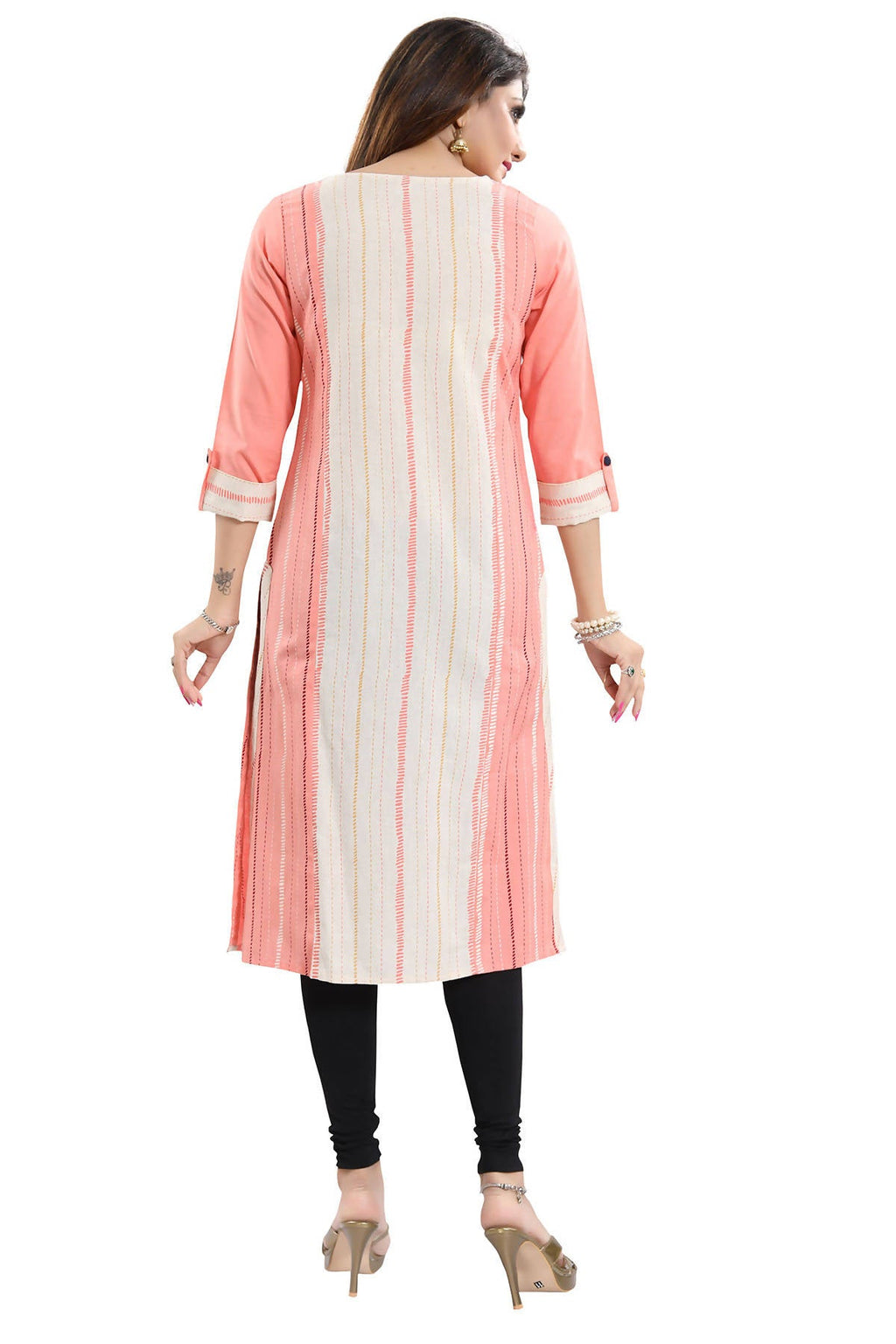 Snehal Creations Tantalising Tomato Cotton Printed Tunic For Everyday Wear