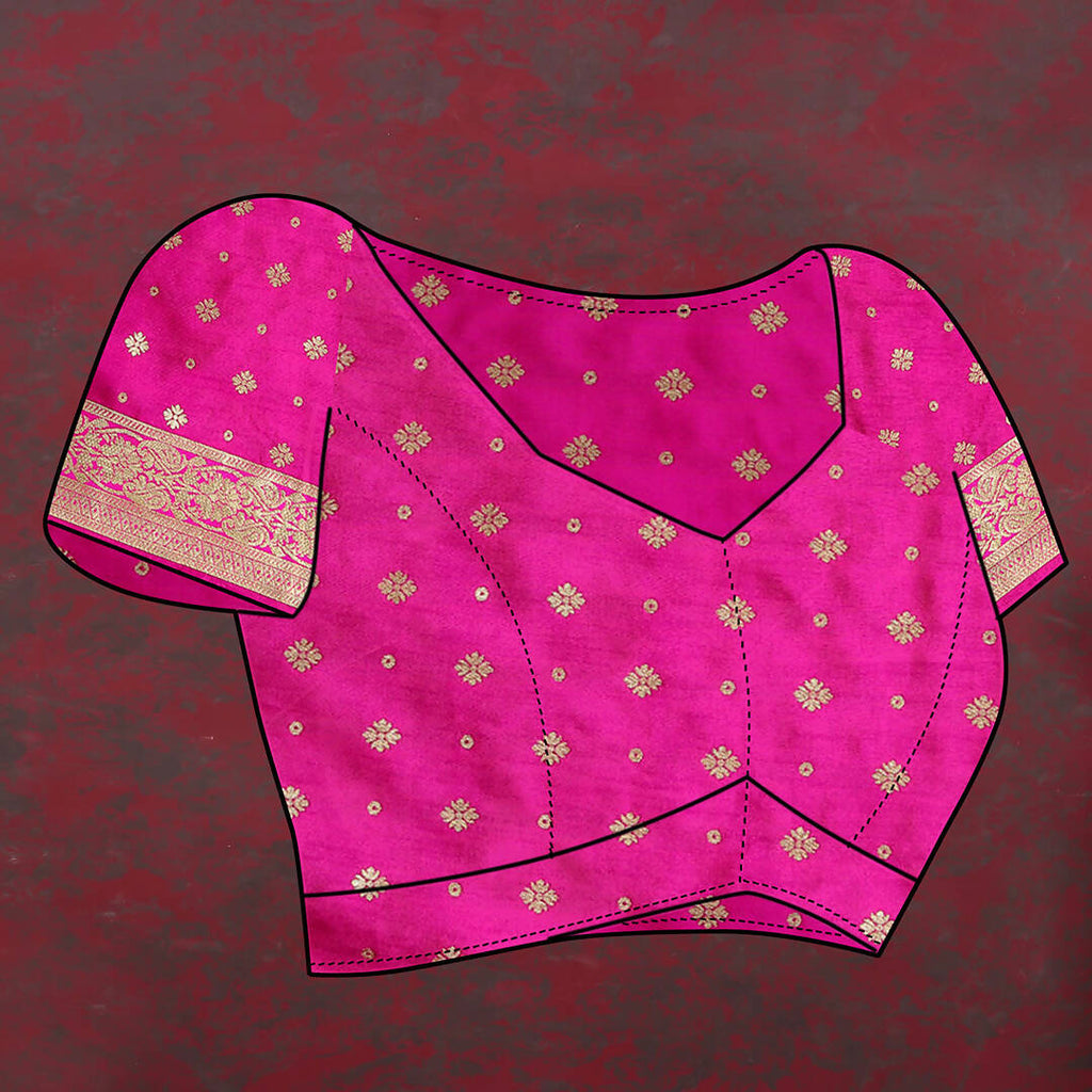 Lorenvalley Fashion Purple & Magenta Patola Silk Woven Design Meenakari Weaving Saree