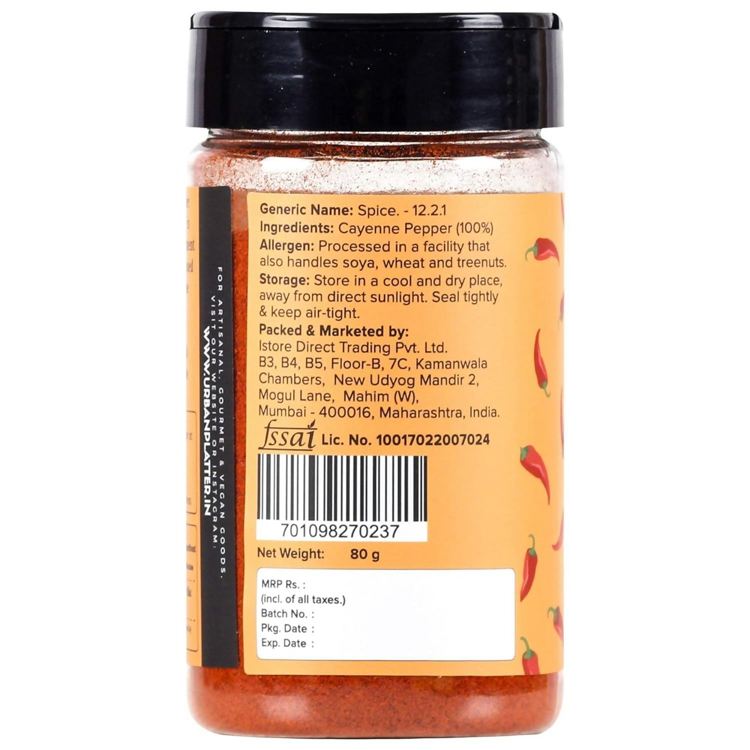 Urban Platter Cayenne Pepper Powder