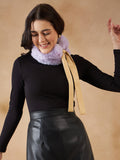 InWeave Women's Light Mauve Fur Neckpiece