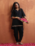 trueBrowns Black Cotton Co-ord Set