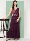 Ahalyaa Printed Ethnic Co-Ords with Draped Dupatta
