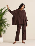 trueBrowns Cola Cotton Dobby Relaxed Co-ord Set