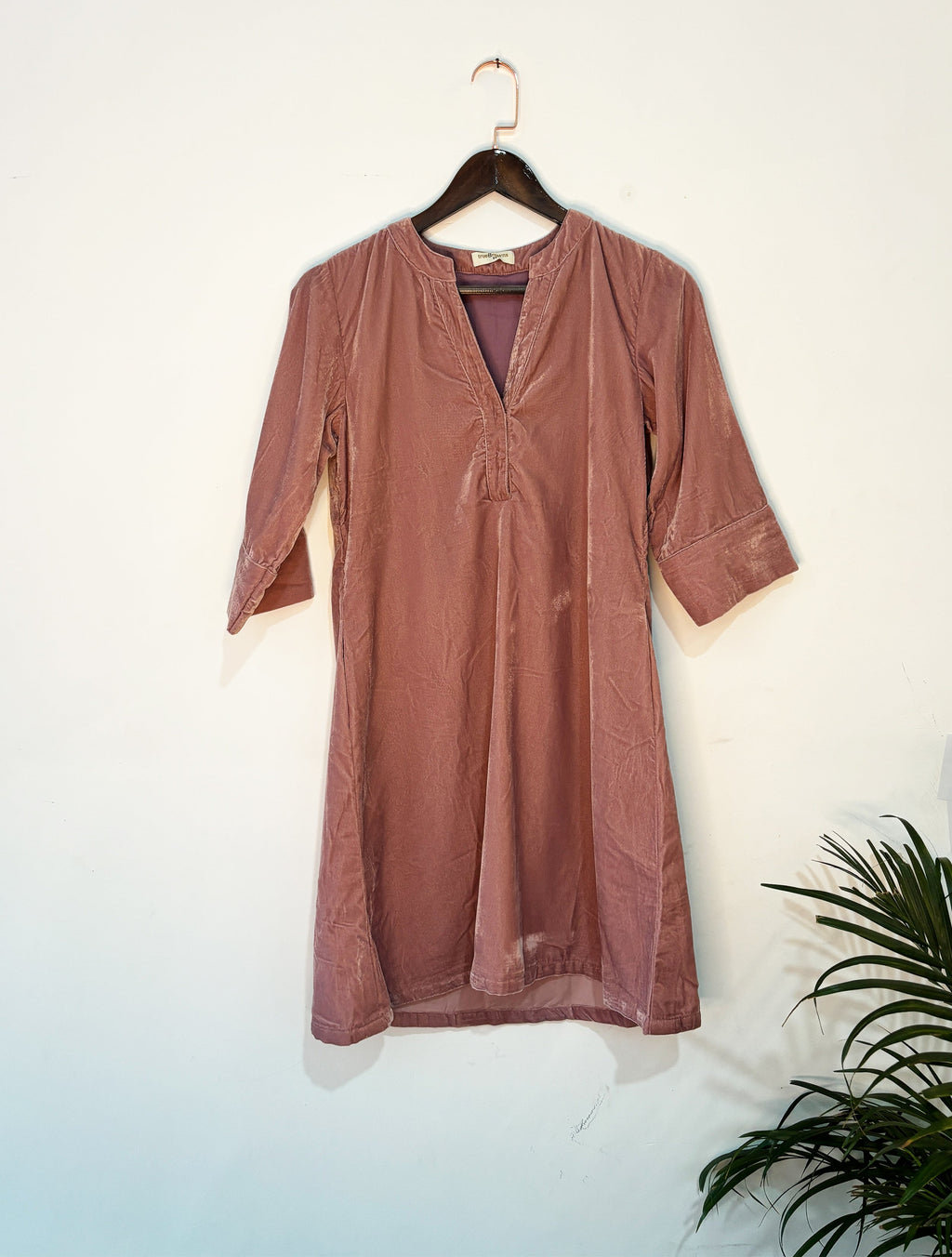 trueBrowns Pink Velvet Co-ord Set