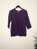trueBrowns Purple Muslin Top