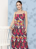 InWeave Women's Navy Bird Japanese Art Strappy Set