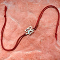 trueBrowns Sterling Silver Chashmish Bhai Thread Rakhi