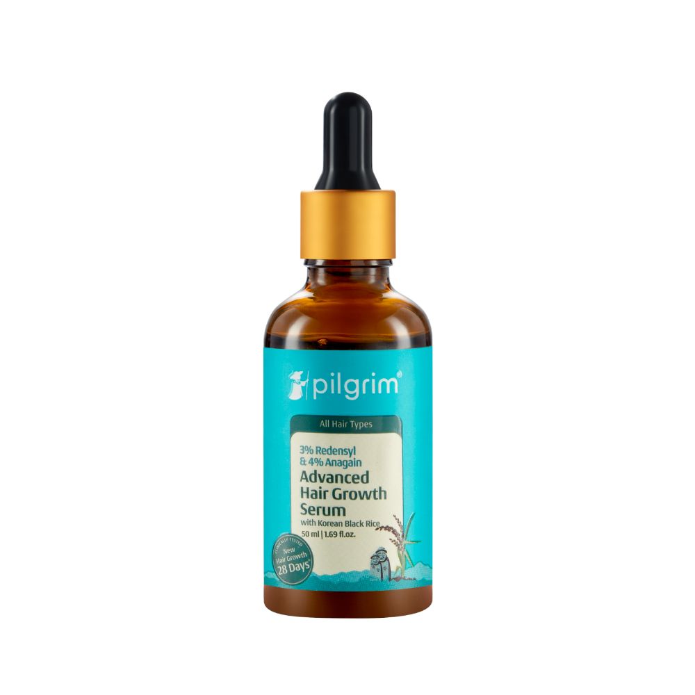 Pilgrim 3% Redensyl + 4% Anagain Advanced Hair Growth Serum with Korean Black Rice