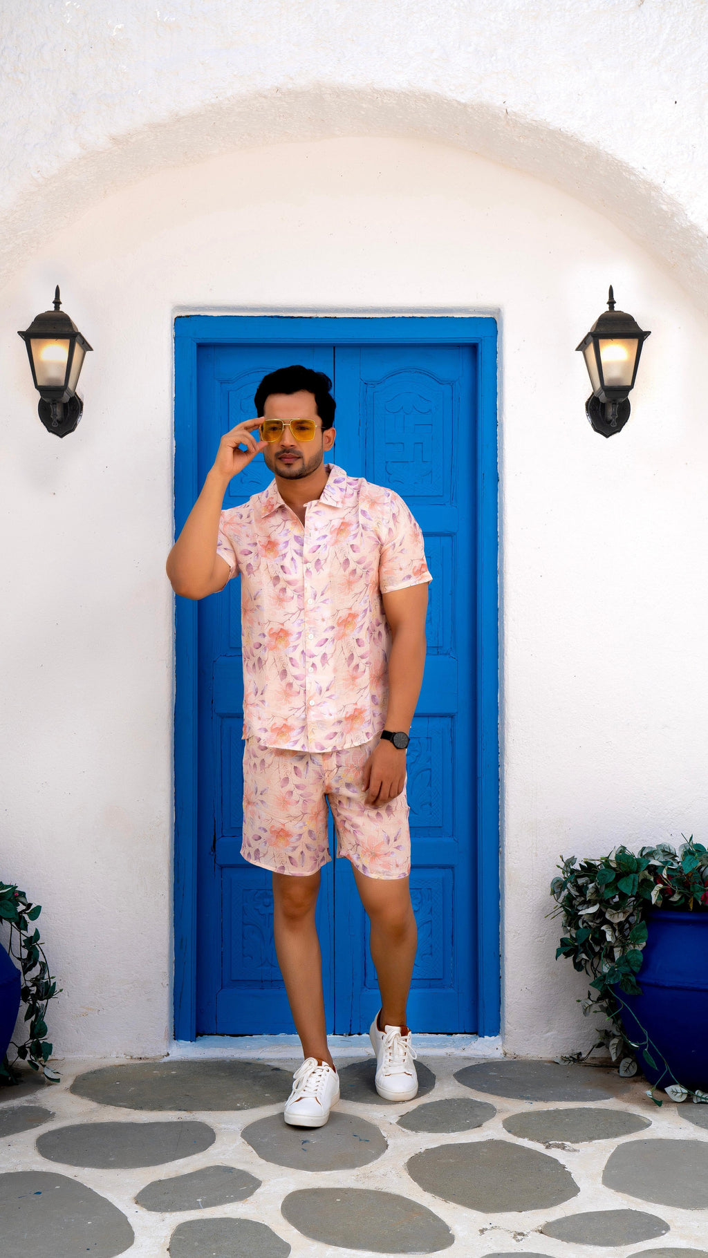 Noroke Sustainable fabric | 100% Linen Linen Floral Couple Co-ord Set