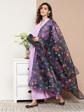 InWeave Women's Mauve Tiered Anarkali Kurta Set