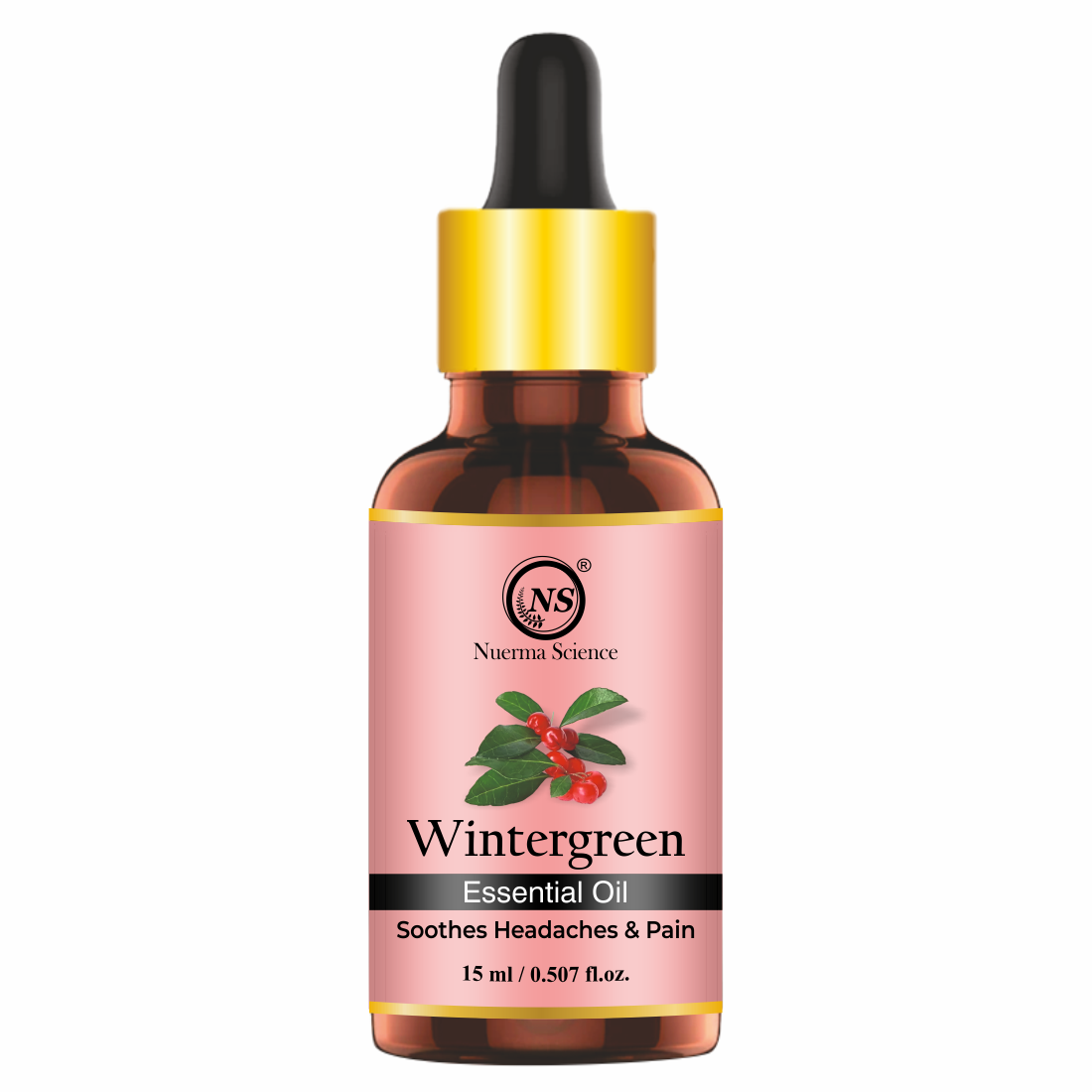 Nuerma Science Pure Wintergreen Essential Oil For Skin, Body & Hair Care