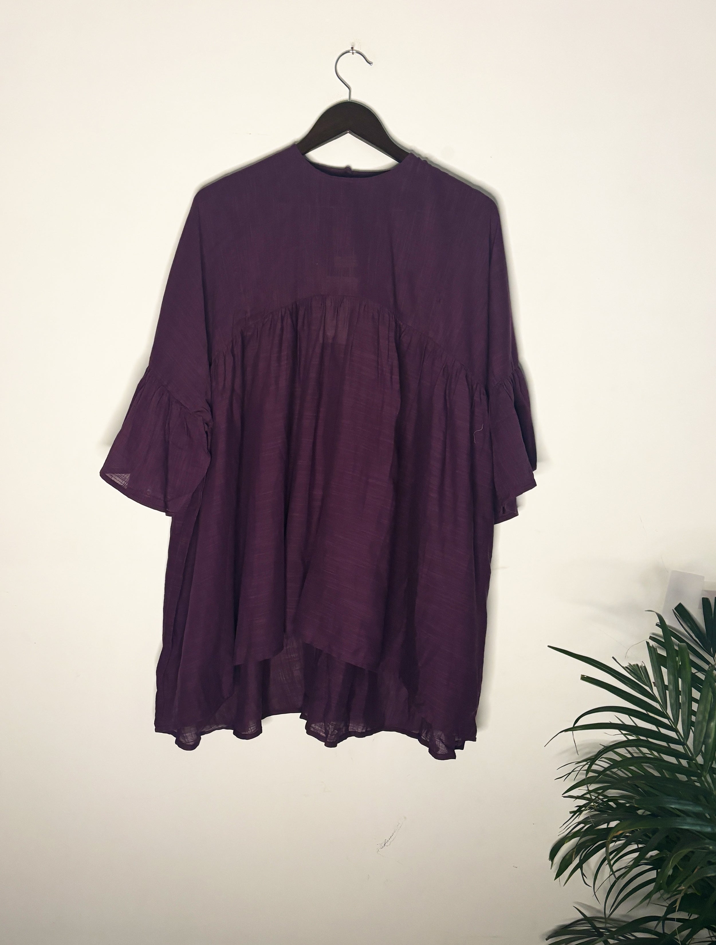 trueBrowns Purple Slub Top